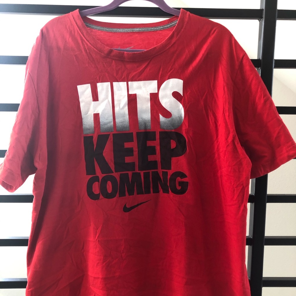 Nike Red Baseball Shirt